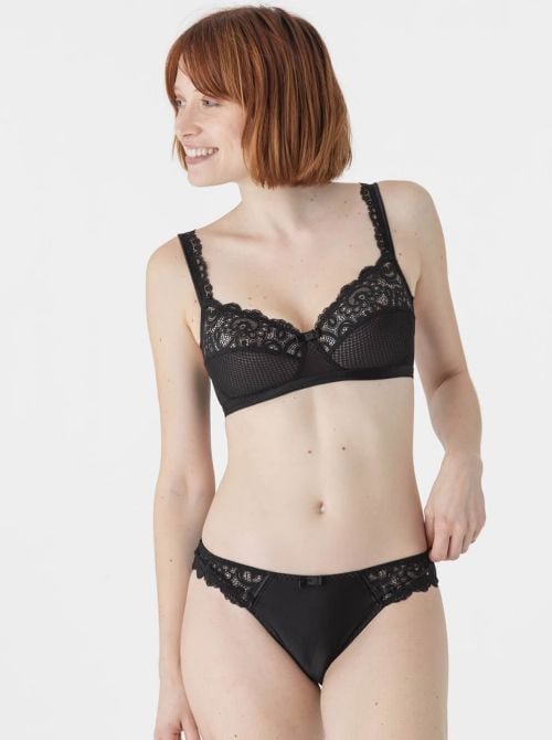 Gaby no wired bra, black MAISONLEJABY