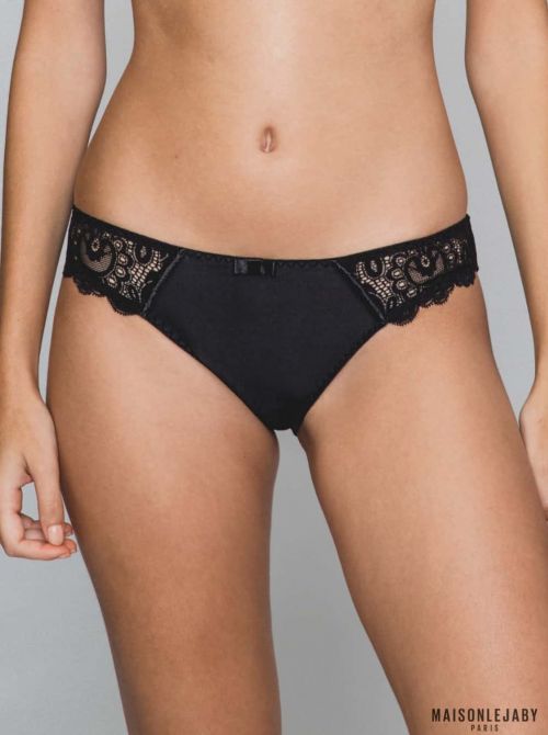 Gaby brief, black MAISONLEJABY