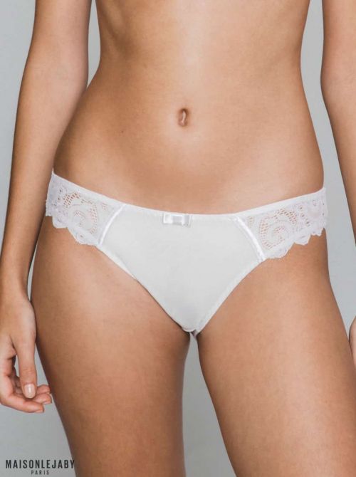 Gaby brief, white MAISONLEJABY