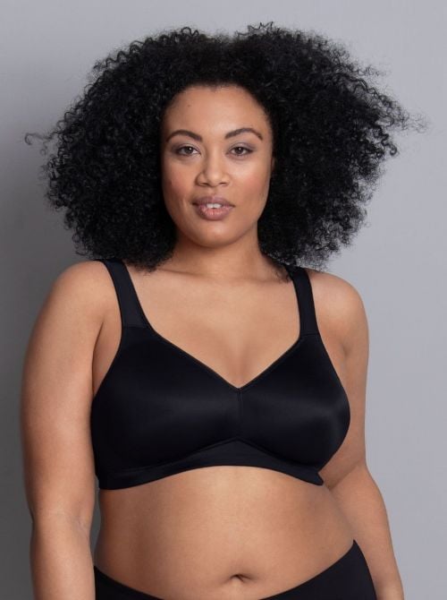 Twin 5493 Seamless no wire Bra, black