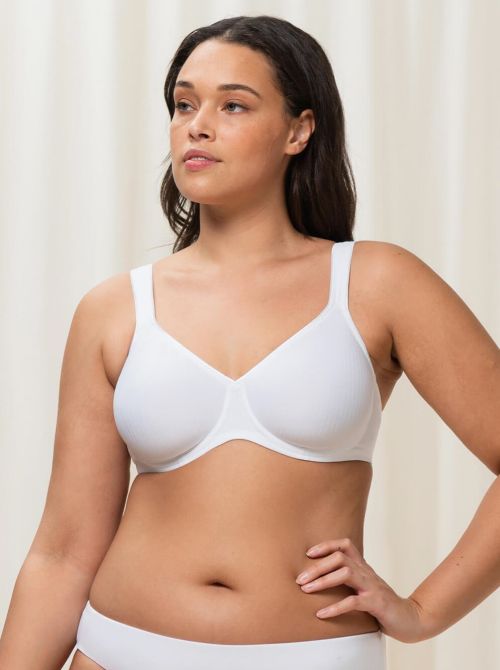Modern Soft+Cotton W non-wired bra, white