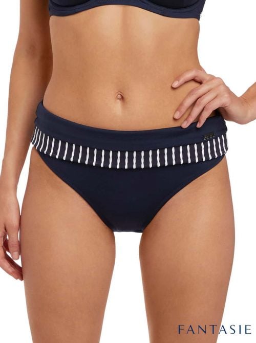 San Remo Slip per Bikini con risvolto, fantasia blu