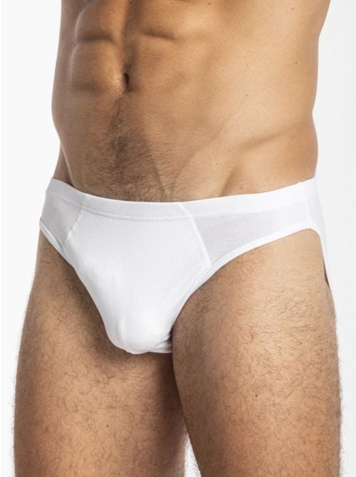 Incontri - Slip in Cotone Elasticizzato, bianco
