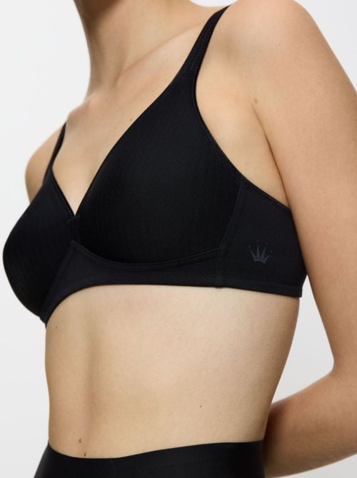 Modern Soft+Cotton N  non-wired bra, black