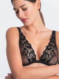 Sin Reggiseno a  triangolo con ferretto, nero