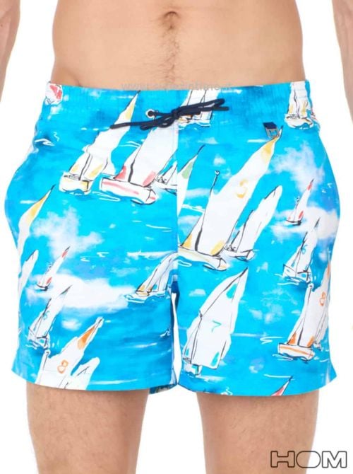 Beach boxer uomo Voiles, blue HOM