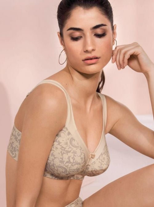 5861 Ancona - Reggiseno senza ferretto, frappè