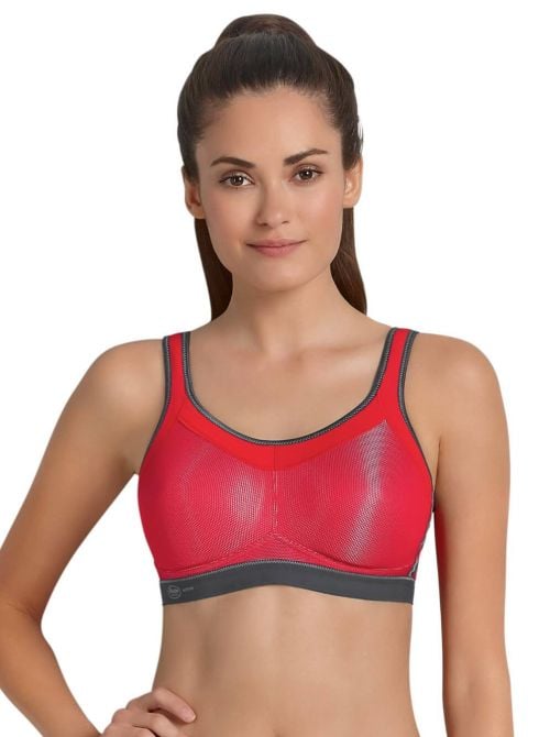 5529 sport bra, red