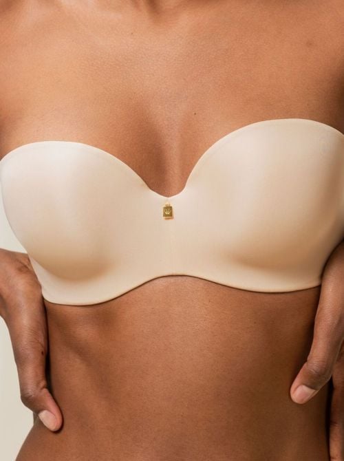 Body Make-Up Essentials WDP balcony bra with removable straps, nude