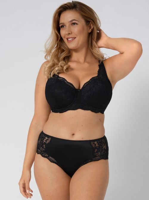 Amourette Charm WHP balcony with underwire, black TRIUMPH