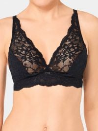 Amourette Charm N, reggiseno bralette senza ferretto, nero