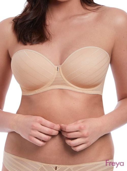 Cameo Black Uw Deco Strapless Moulded Bra, sand FREYA