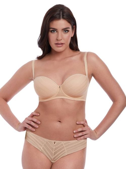 Cameo Black Uw Deco Strapless Moulded Bra, sand FREYA