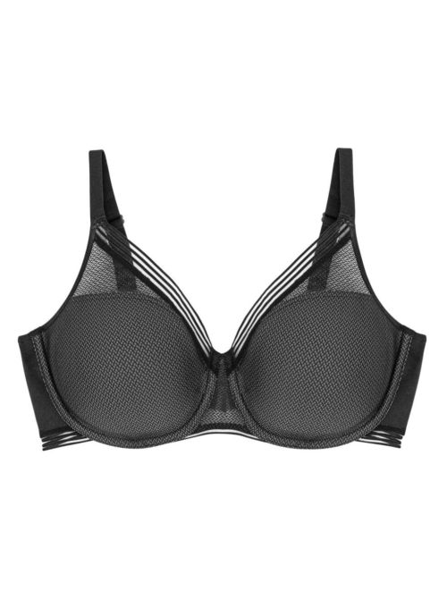 Infinite Sensation W01 Reggiseno Minimizer con ferretto, nero
