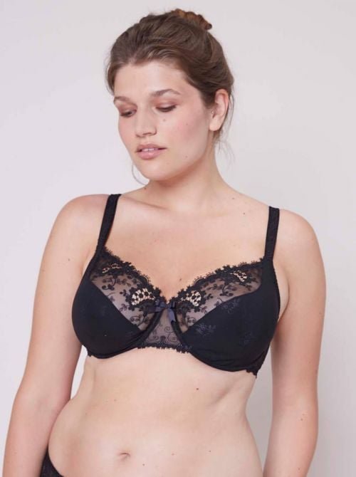 Wish Reggiseno tulipano con ferretto, nero SIMONE PERELE