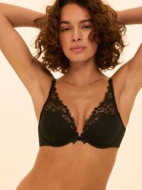 Wish Reggiseno push-up a triangolo, nero