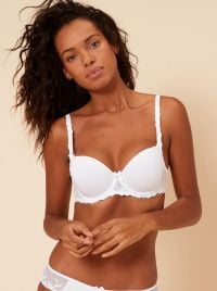 Andora 131343 Padded balcony bra, white