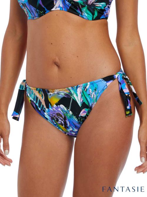 Paradise Bay Slip con laccetti laterali per bikini ,aqua multi