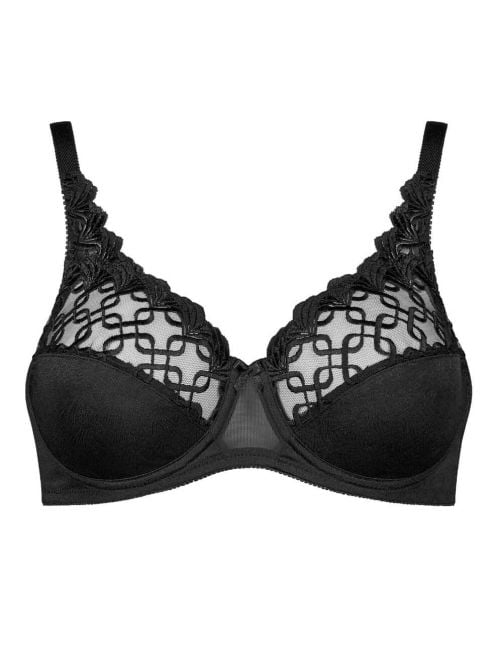 Letizia W01 Reggiseno Minimizer con ferretto, nero