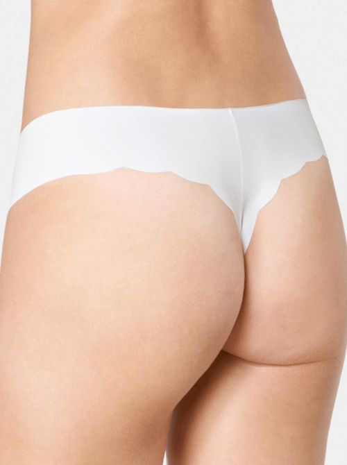 ZERO Microfibre HipString taglio laser, bianco seta