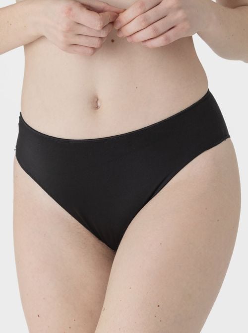 Full briefs Invisibles, black MAISONLEJABY