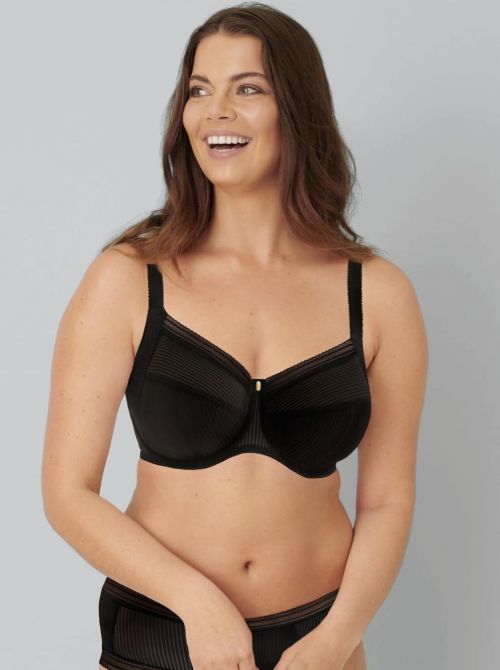 Fusion Underwired  Full Cup Side Support Bra, black FANTASIE