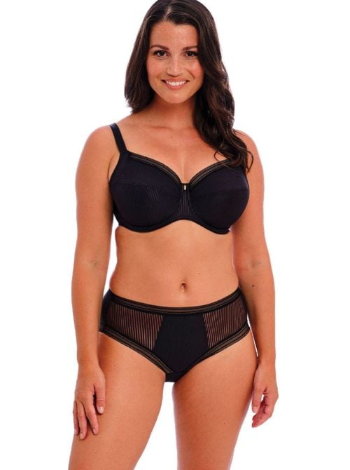 Fusion Reggiseno con ferretto e sostegno laterale, nero