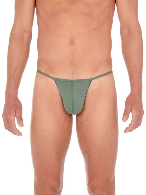 Plume G-String men's string,  khaki green HOM