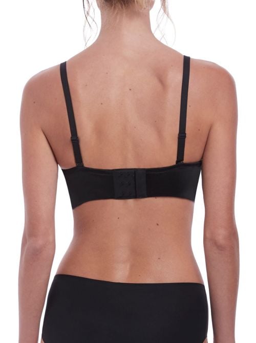 Aura Reggiseno liscio spalline removibili, nero