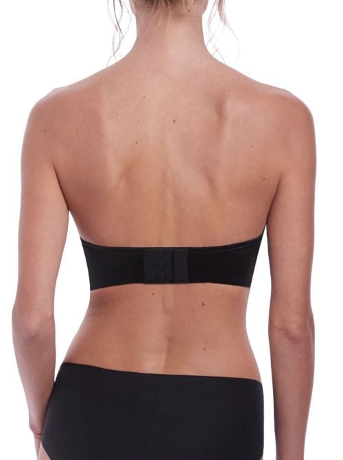 Aura Reggiseno liscio spalline removibili, nero