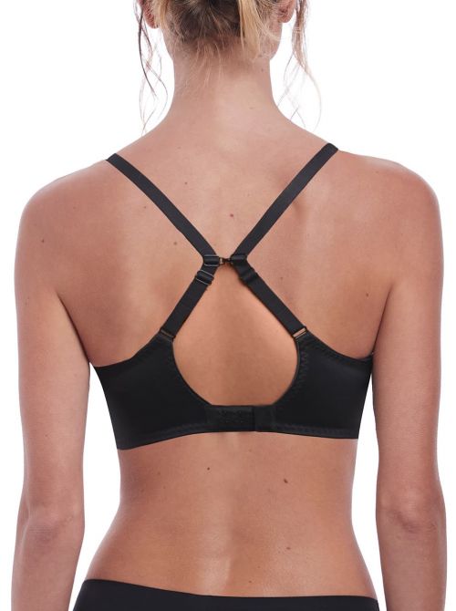 Aura Reggiseno liscio con ferretto, nero