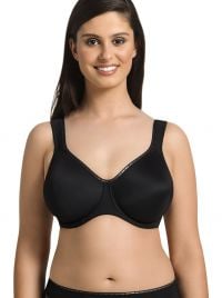 Twin 5694 Seamless Underwire Bra, black