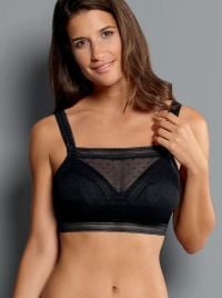 Emily Top in tulle, nero