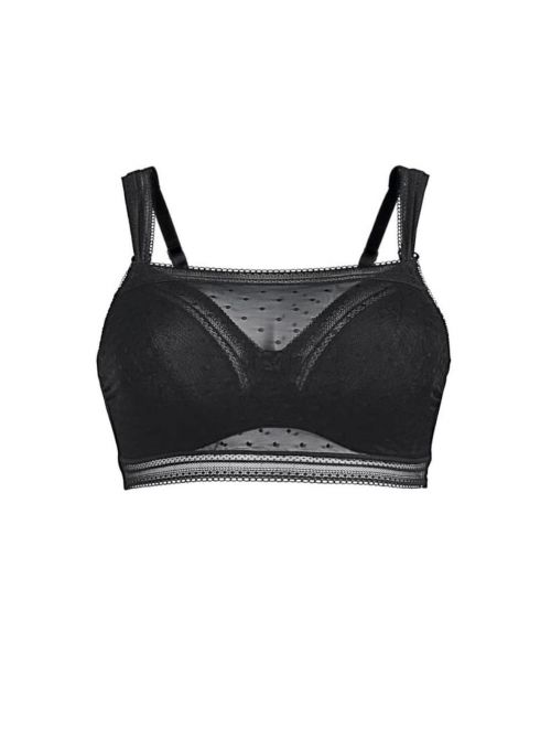 Emily Top in tulle, nero