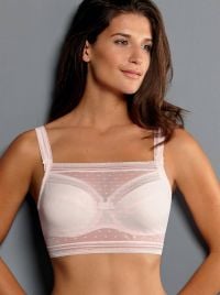Emily Top in tulle, powder rose