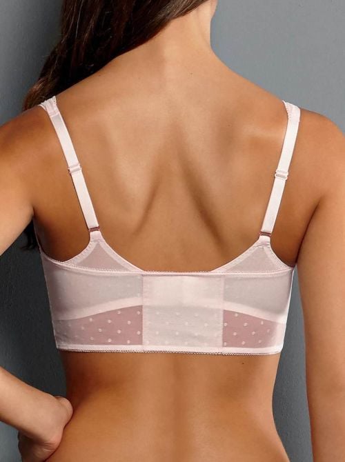 Emily Top in tulle, powder rose