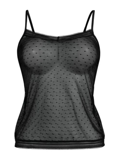0630 Emily canotta in tulle, nero