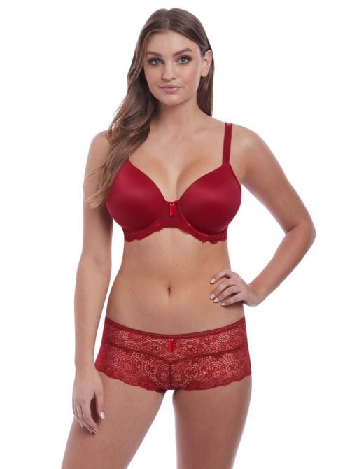 Expression Uw Demi Plunge Moulded Bra, Ruby