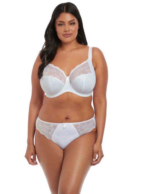 Morgan Underwire Banded Bra - Stretch, white