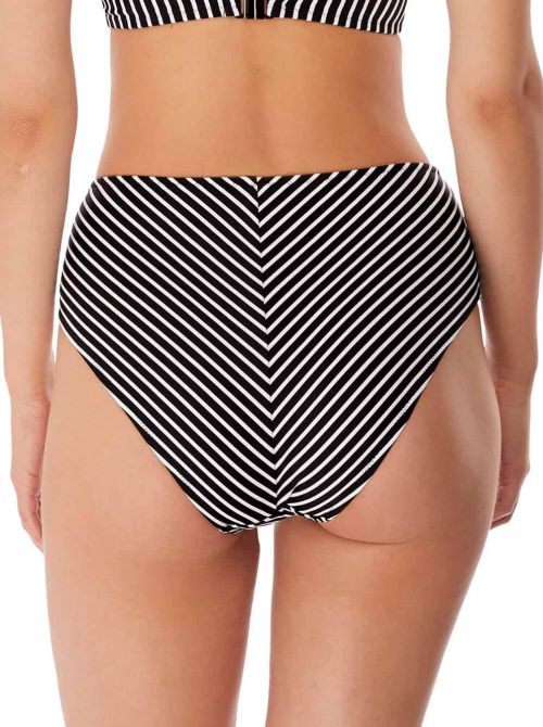 Beach Hut slip a vita alta per bikini, nero