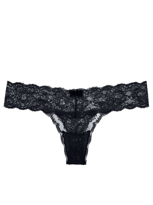 Never say never - Cutie lace thong, black