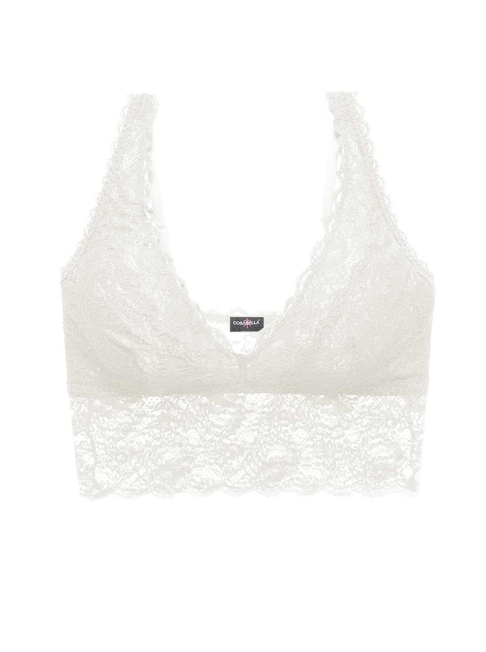 Plungie di Cosabella Never say Never bralette lunga in pizzo senza ferretto