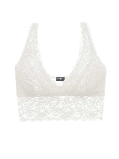 Never say never - Plungie bralette without underwire, white COSABELLA
