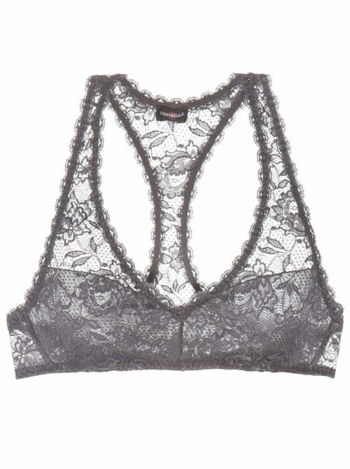 Never say Never - Racie reggiseno a spalline incrociate, antracite