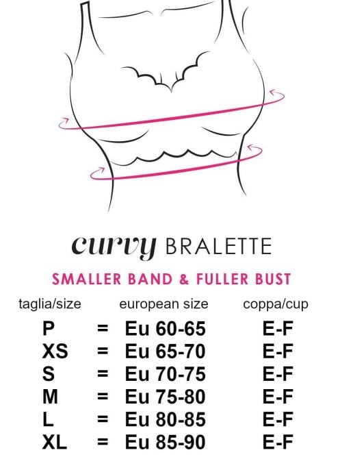 Curvy Sweetie, bralette without underwire, black