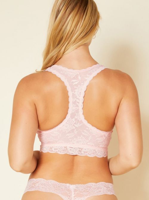 Never say never - Curvy Racie racer cross-strap bra, pink lilly