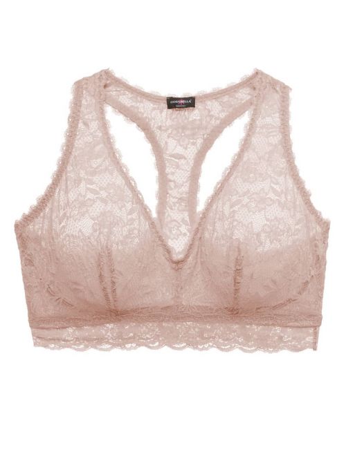Never say Never - Curvy Racie reggiseno spalline incrociate, mandorla