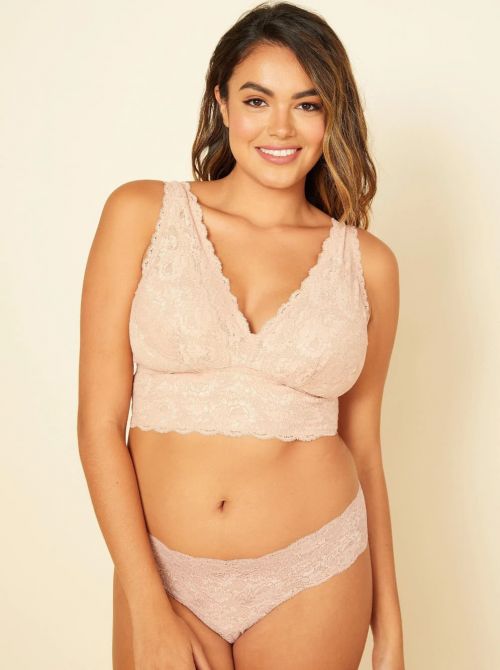Never say never - Curvy Plungie bralette without underwire, sette color