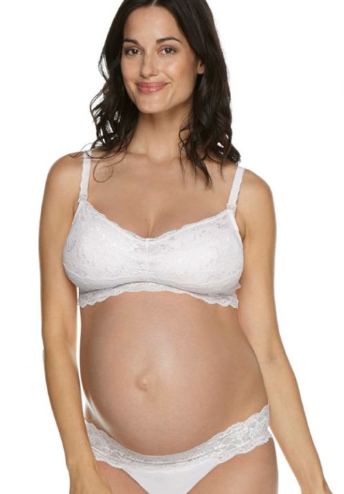Mommie , maternity bralette without underwire, white COSABELLA