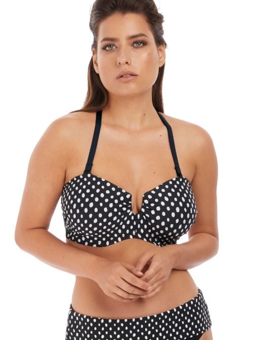Santa Monica Uw Bandeau Bikini, black